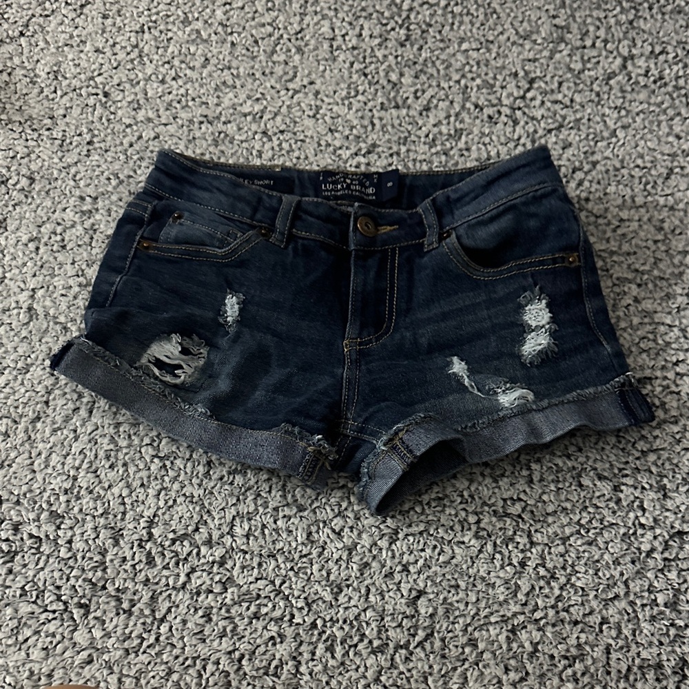 Lucky Brand Dark Blue Jean Shorts
